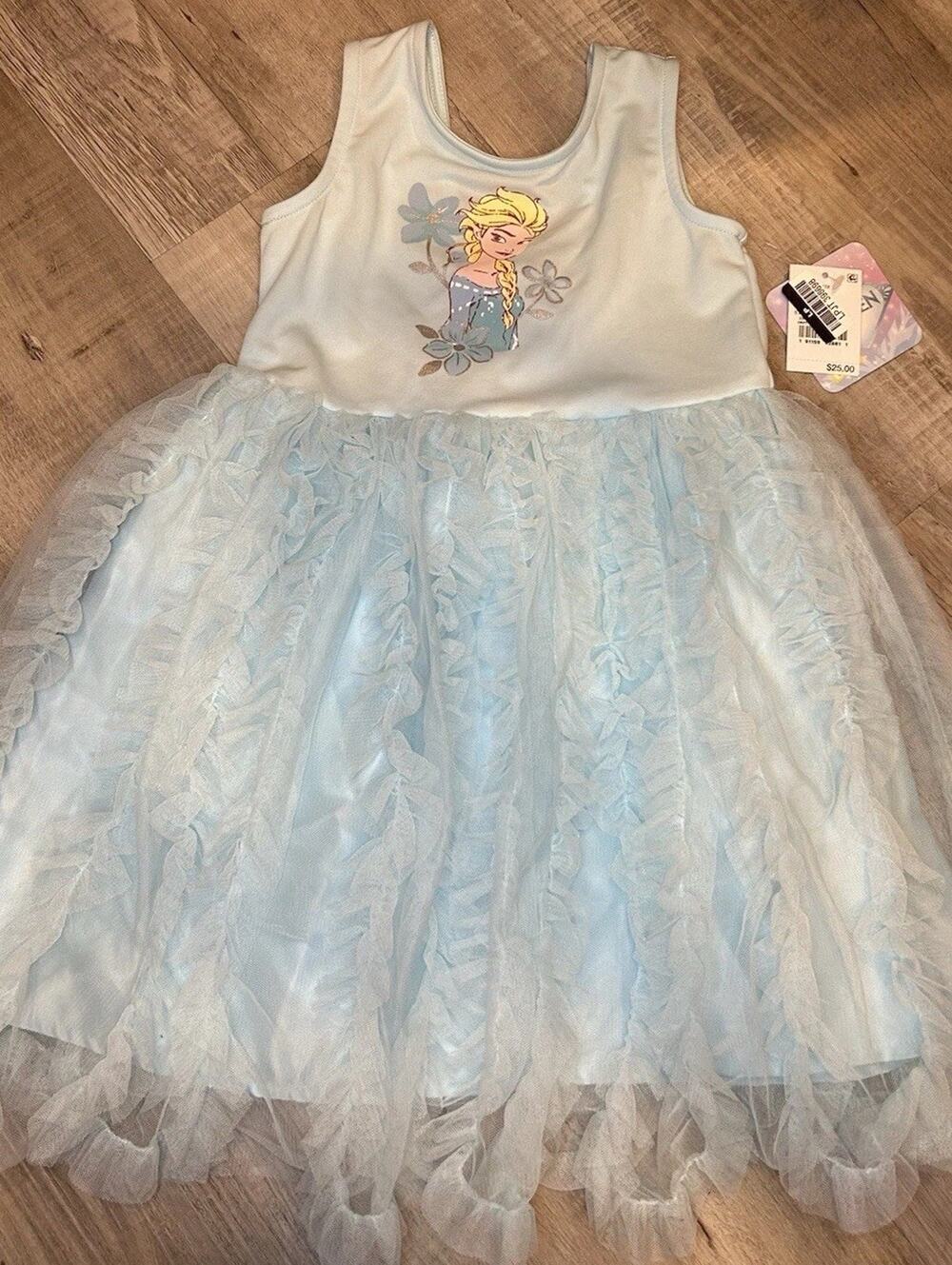 Girls Frozen Elsa Princess Dress Twirl Tutu Dress Toddler Size 3T